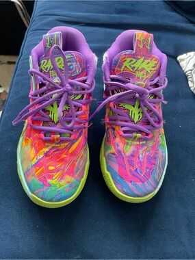 Puma Kids Multicolor Sneakers with Purple Laces